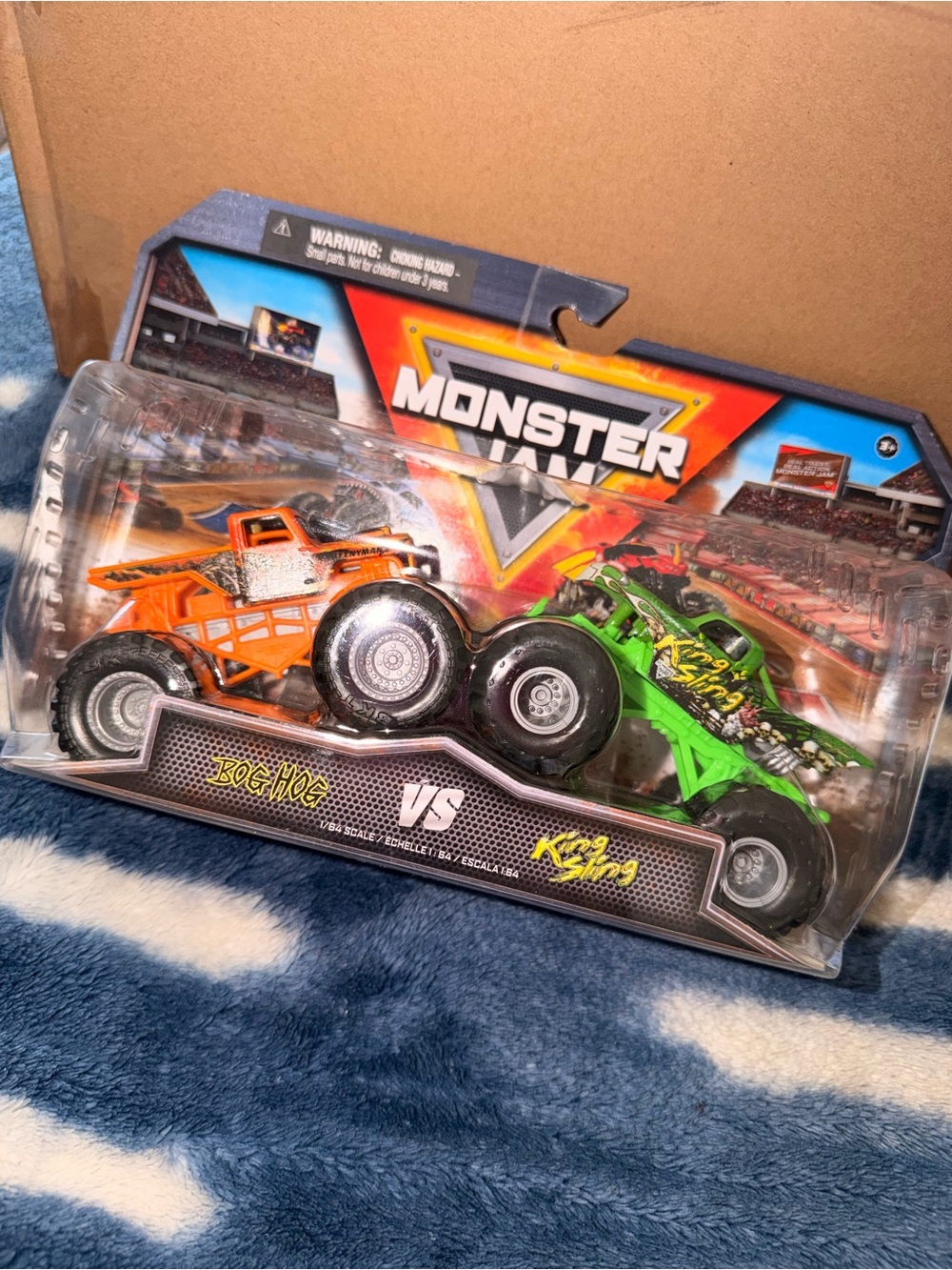 Monster Jam Style 2-Pack: Orange & Green Monster Trucks